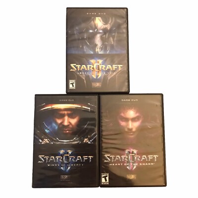 StarCraft II Game Lot Blizzard PC & DVD's Collectors Edition Swarm