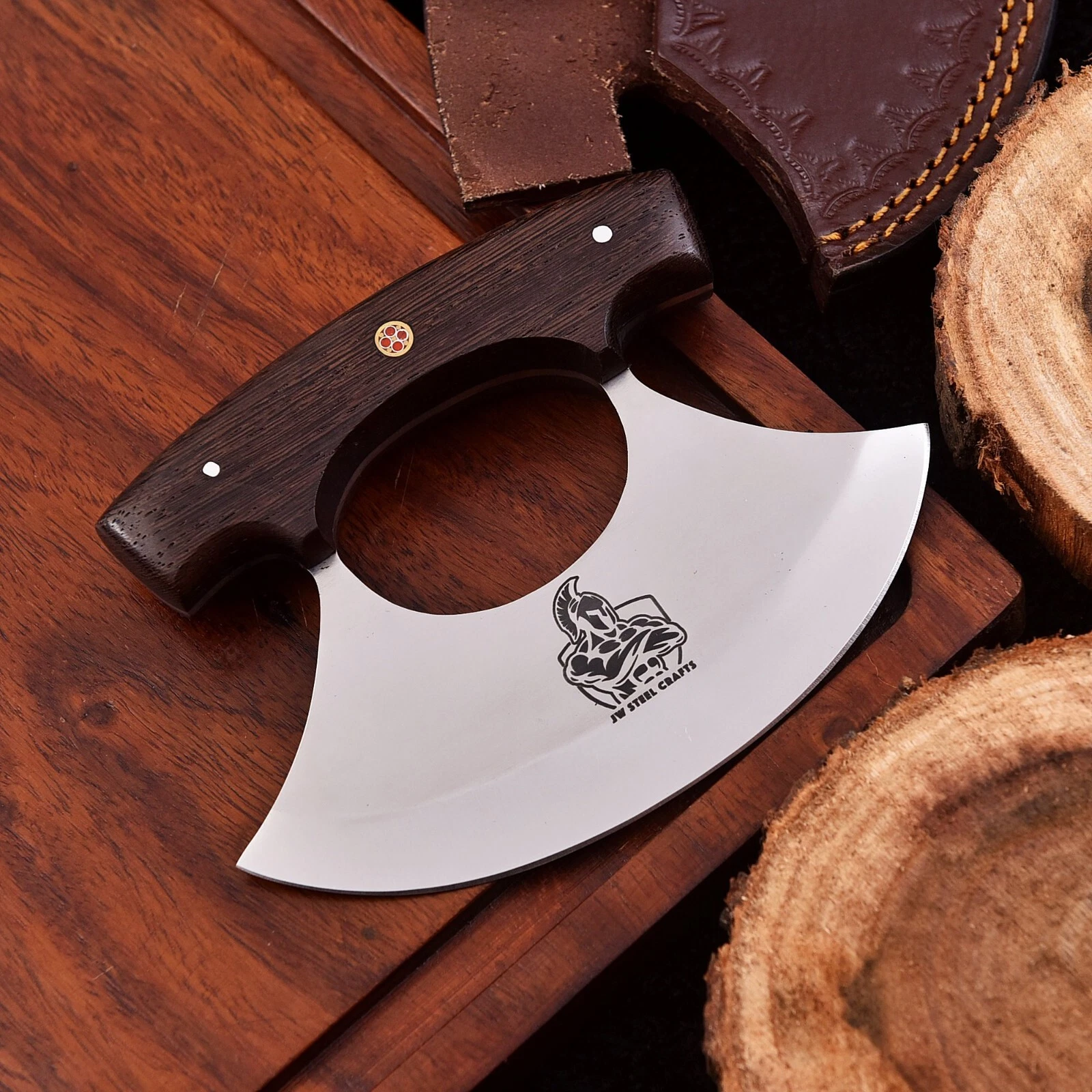 Stainless Steel Pizza Cutter – Polished Blade, Ebony Handle, Custom Engraving
Opens in a new window 