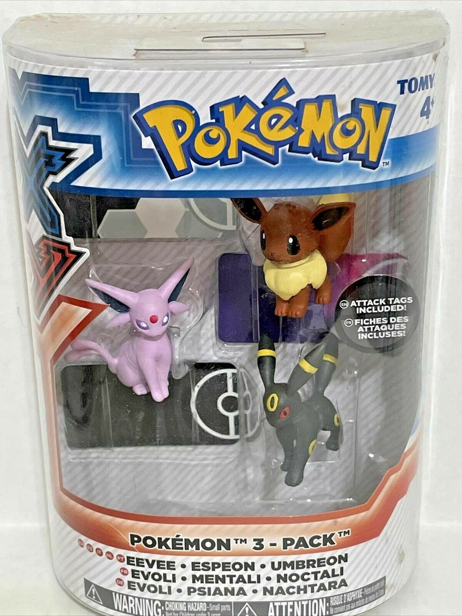 Pokemon XY Eevee Espeon Umbreon TOMY Figure 3 Pack NEW | eBay