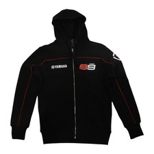 New Official Jorge Lorenzo Black Yamaha Mans Hoodie - 13 21203