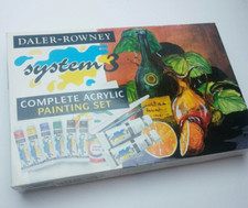 Complete Acrylic Painting Set System 3 Daler Rowney / New Open Box