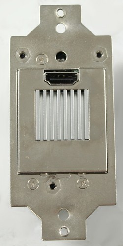 Presa Elettrica 15A Con 2 Porte HDMI | Piastra Muro Decora | Connettori Tool-less | Grigio/Bianco Per Scatole Standard