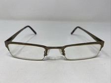Perry Ellis PE 877-2 50-20-140 Antique Brown Half Rim Eyeglasses Frame RH84