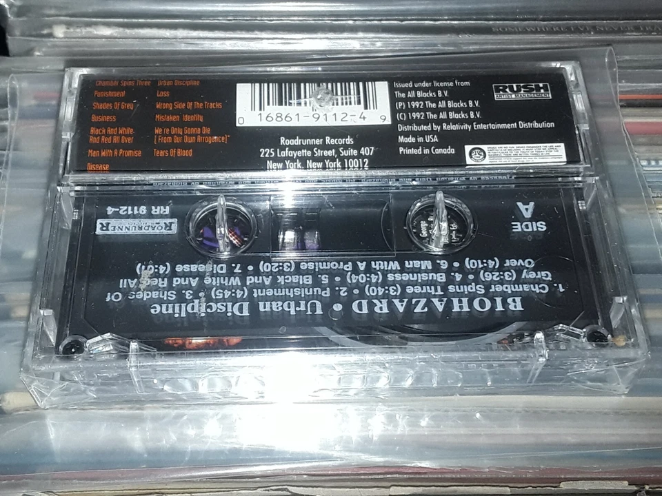 BIOHAZARD URBAN DISCIPLINE CASSETTE TAPE USA EDITION HYPE STICKER STILL SEALED - Image 2 of 4