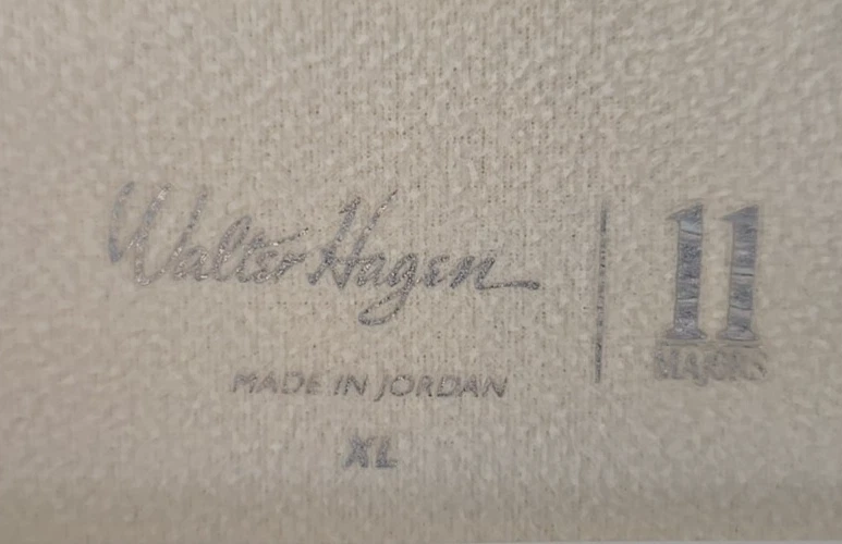 Walter Hagen 11 Majors Masculino XL Bege 1/4 Zíper Moletom Pulôver Longo Slv Golfe - Imagem 2 de 4