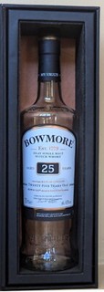 Bowmore 25 Year Old Empty Islay Whisky Bottle with Presentation Box