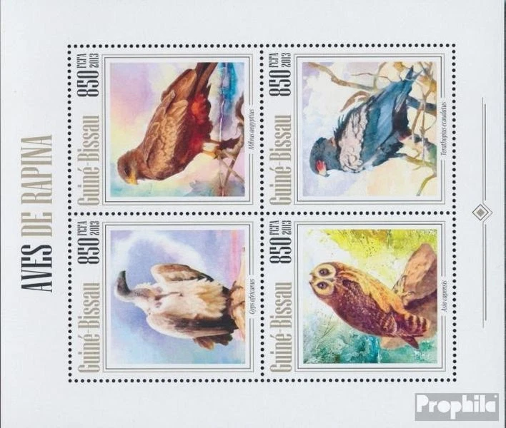 Timbres Guinée-bissau 2013 Mi 6808-6811 Feuille miniature (complète. édition) ne - Photo 1/1