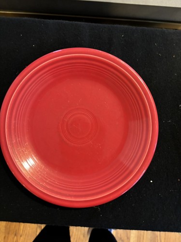 Red Fiestaware Set Of 3 Plates 7.25 Inch - Picture 2 of 6