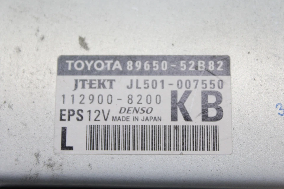 2014 TOYOTA PRIUS C POWER STEERING COMPUTER MODULE 89650-52B82 OEM - Image 4 of 4