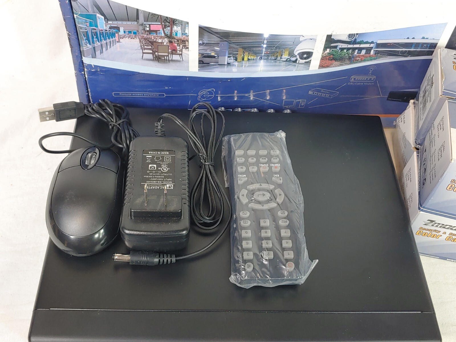 Modo7 Dvr Recorder ZMODO KT7204AD 4 Ch Digital Vid Recorder H.264 Includes 4 Camera ...
