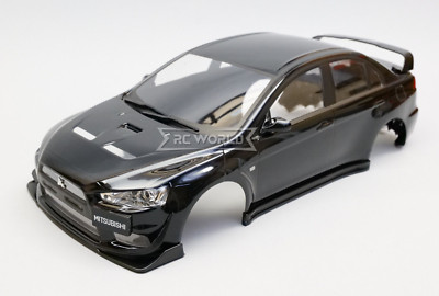 1/10 BODY Shell MITSUBISHI LANCER EVO X VOLTEX Body 200mm *FINISHED* -BLACK-
