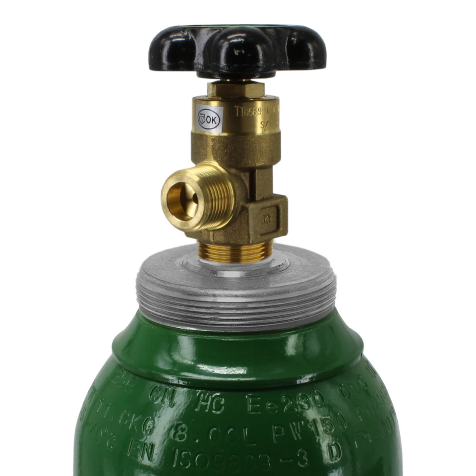 BOUTEILLE DE GAZ ARGON 4.8 1,5m3 8 litres + Détendeur Régulateur De Pression - Photo 3/4