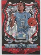 2020-21 Panini Prizm Draft Picks RED CRACKED ICE #89 Cole Anthony RC 25