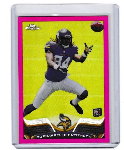 2013 Topps Chrome Pink Refractor Cordarrelle Patterson RC 19 089/399