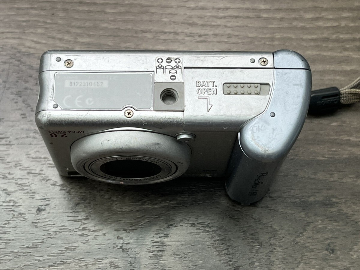 Canon PowerShot A60 2.0MP Digital Camera CCD Sensor Vintage