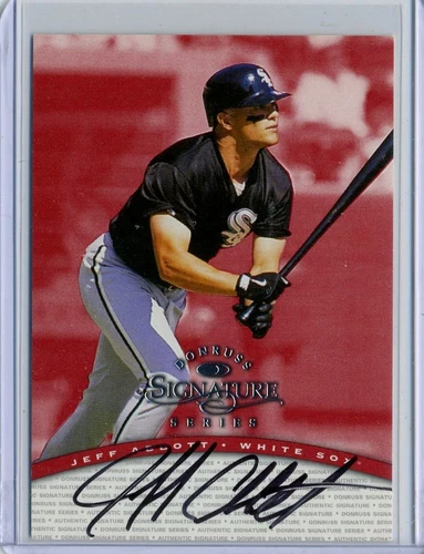 Jeff Abbott 1997 Donruss Signature Series Cerified On Card Autograph Auto