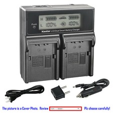 Kastar DMW-BLK22 Battery LCD Dual Fast Charger for Panasonic DMW-BTC15 Charger