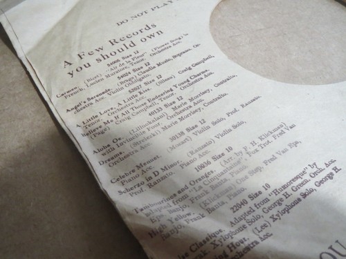 78RPM 11 3/4" or 29.5 cm Pathe Sleeve, solid medium average, see photos - Picture 4 of 4