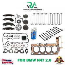 BMW X SERIES 2.0 DIESEL N47D20 N47 HEAD GASKET SET WITH ENGINE REBUILD KIT PARTS