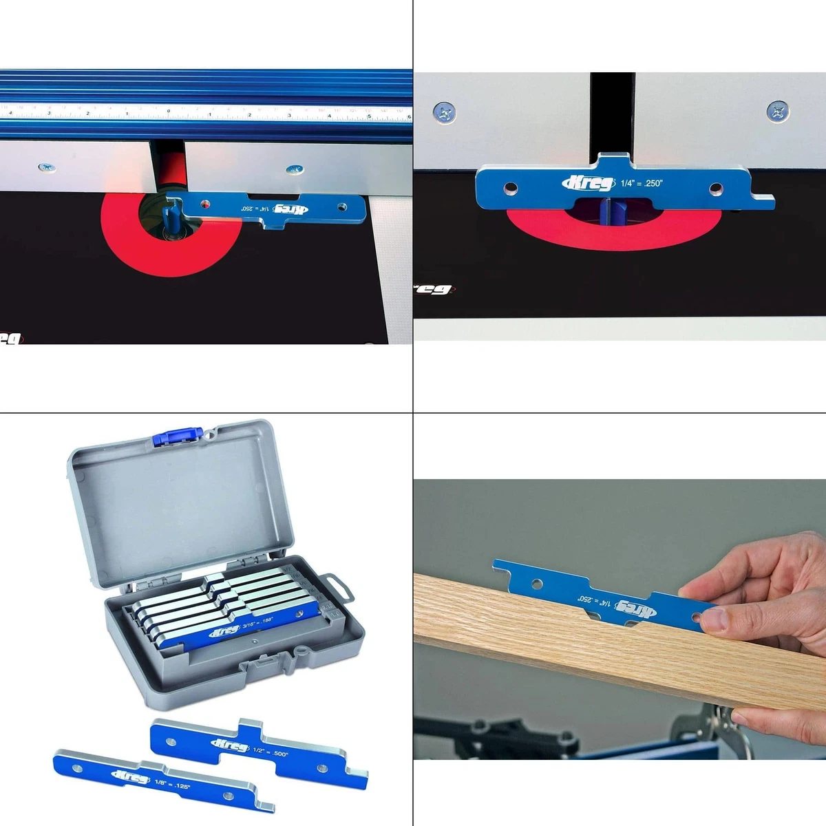 Precision Router Table Setup Bars Set Kreg Of Up Concave