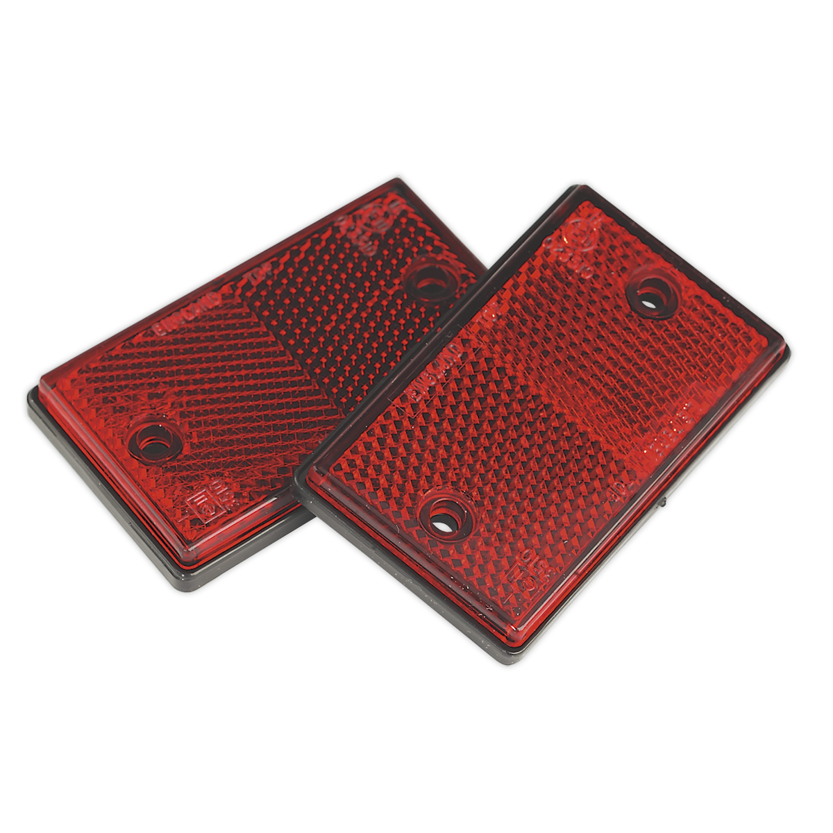 Sealey Reflex Reflector Red Oblong Pack of 2 - TB24