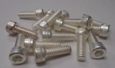 8/32 x 1/2" Socket Head Cap Screw S/S Silver Plated  15 Pcs  USA #1489