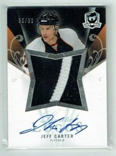 07-08 UD The Cup Limited Logos  Jeff Carter  50/50  Last Card  Patch  Auto