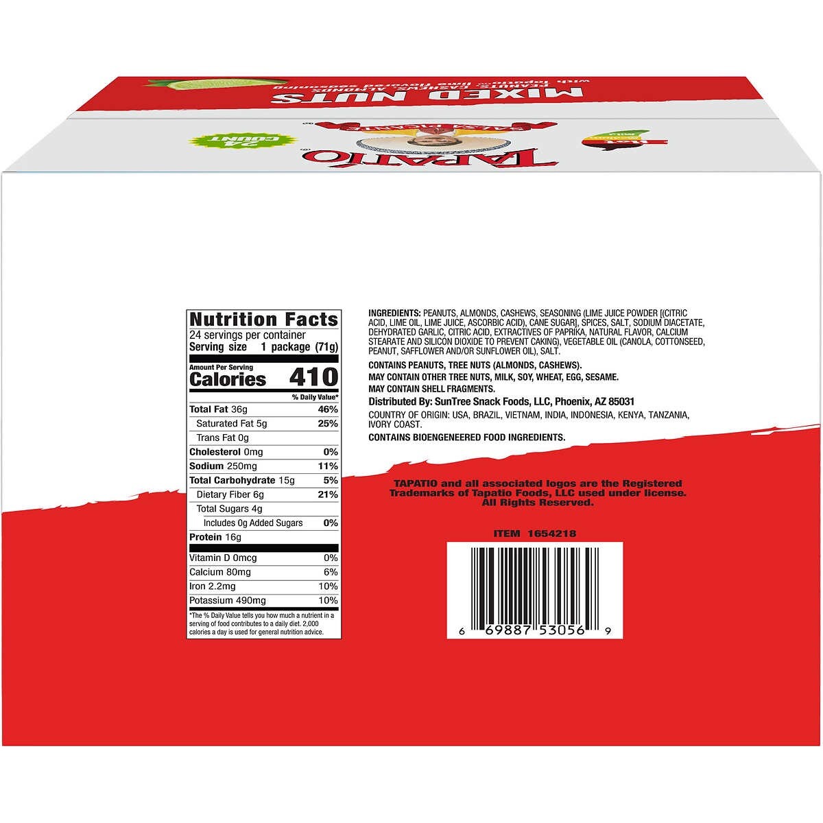 Tapatio Salsa Picante Mixed Nuts, 2.5 oz, 24 ct eBay