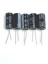 Capacitor 1000 1000uf 50V Electrolytic 105c degree 13x25  10pcs 