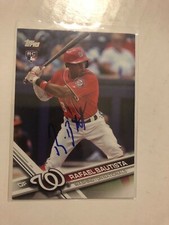 Washington Nationals RAFAEL BAUTISTA Signed 2017 Topps Card