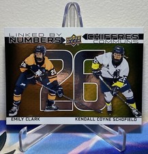 2023-24 UD TIM HORTONS DUOS EMILY CLARK KENDALL COYNE #LN-9 LINKED BY NUMBERS