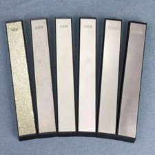 6Pcs Grit Diamond Stone Knife Sharpener Household Kitchen Sharpening System USA