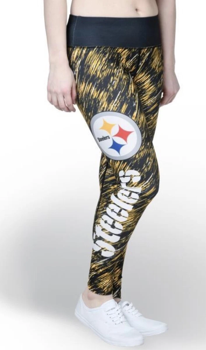 Pittsburgh Steelers Women's Static Rain Leggings - Black Sz. S