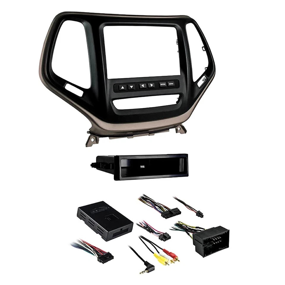 Metra 99-6526BZ 2-DIN Installation Dash Kit for Jeep Cherokee 2014-Up - Bronze - Image 2 of 2