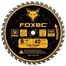  8-1/4 Inch Table Saw Blade 40 Tooth, Replacement for Freud Diablo D0840,