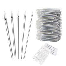 100Pcs Piercing Needles Kit Mixed 12G 14G 16G 18G 20G Needles Disposable Stainle