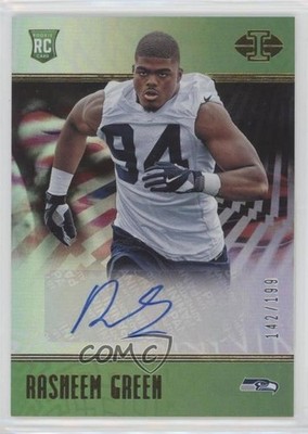 2018 Panini Illusions Signs 142/199 Rasheem Green #182 Rookie Auto RC 3f2