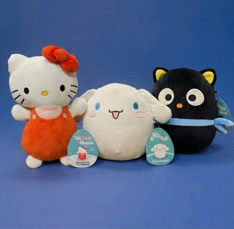 NWT Sanrio Squishmallows Lot of 3 - 12" Hello Kitty, Chococat, Cinnamoroll