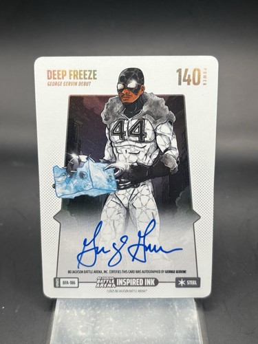 Bo Jackson Battle Arena Update Inspired Ink Deep Freeze George Gervin 186 Auto🔥