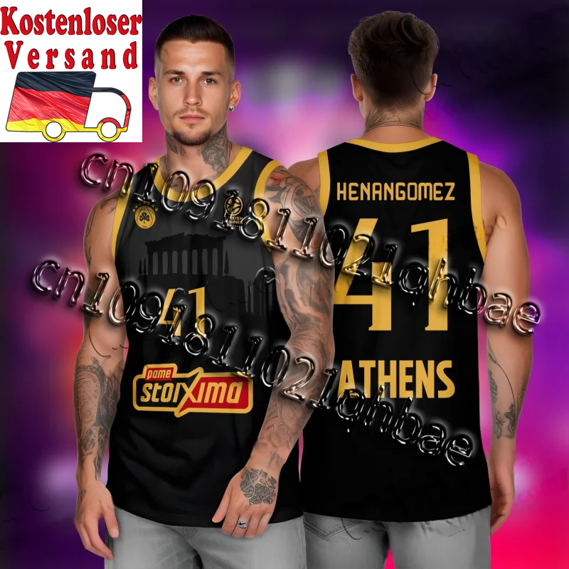 ALTRA 2025 Nuovi Arrivi Panathinaitkos Maglia Basket Tifoso Speciale Jersey Kit Grecia
