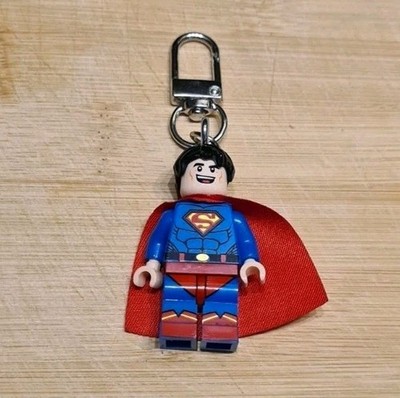 CUSTOM LEGO DC COMICS SUPERHELDEN SUPERMAN MINIFIGUR SCHLÜSSELANHÄNGER SCHLÜSSELRING