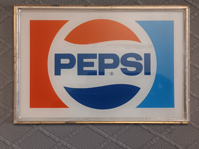 Vintage PEPSI Plastic Advertising Sign | eBay