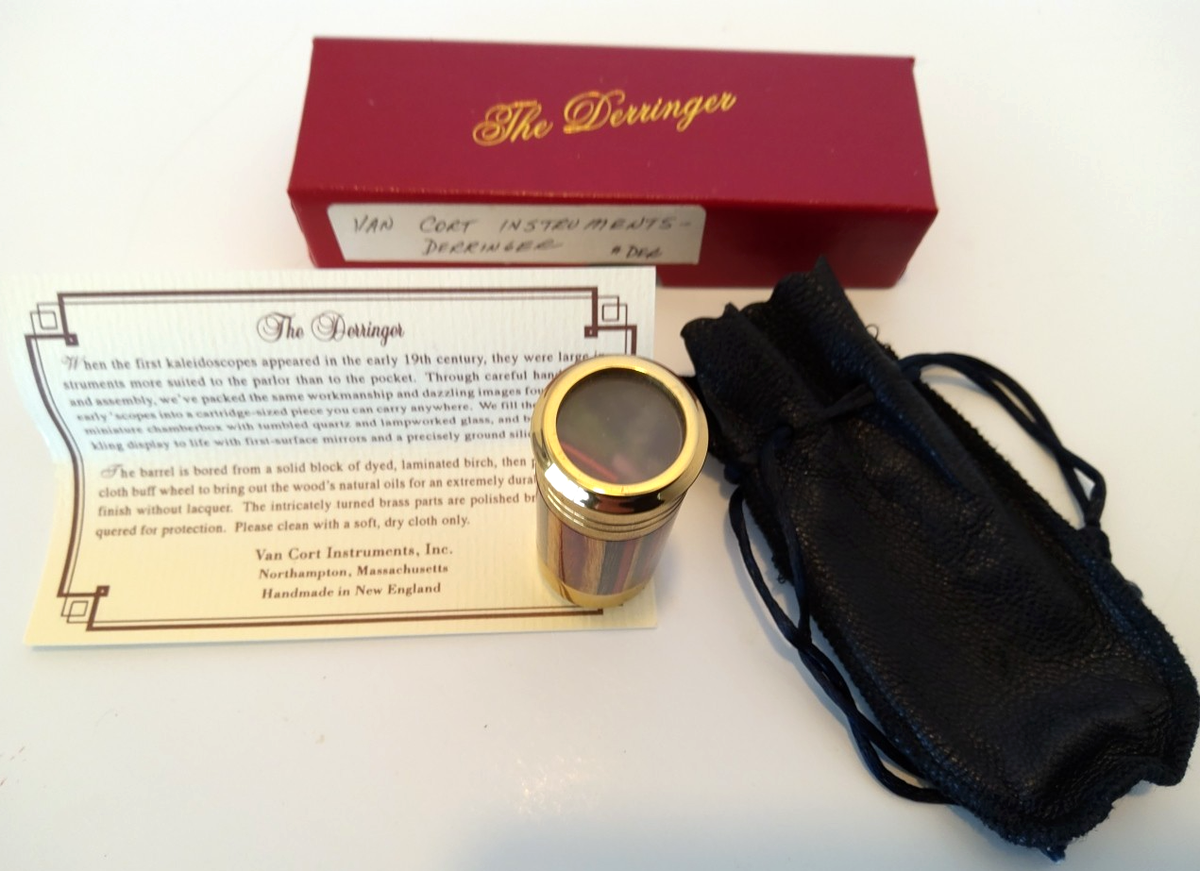 VAN CORT INSTRUMENTS DERRINGER BULLET SHAPE KALEIDOSCOPE WOOD