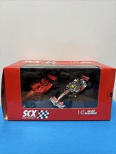 Lot of  ( 2 ) SCX 1/43  scale  Formula 1 slot cars -McLaren Mercedes and Ferrari