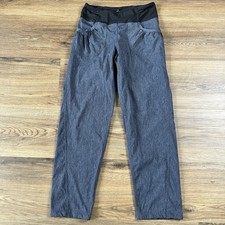 Prana Summit Hiking Pant Women Small Short Blue Activewear Pull On Nylon Outdoor