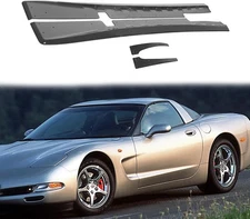 For 1997-04 Corvette C5 ZR1 Style Side Skirts Rocker Panel Pair Carbon Fiber