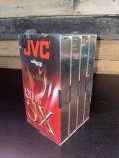 JVC T-120 SX High Performance Blank VHS Tapes 6 Hours Lot Of 4