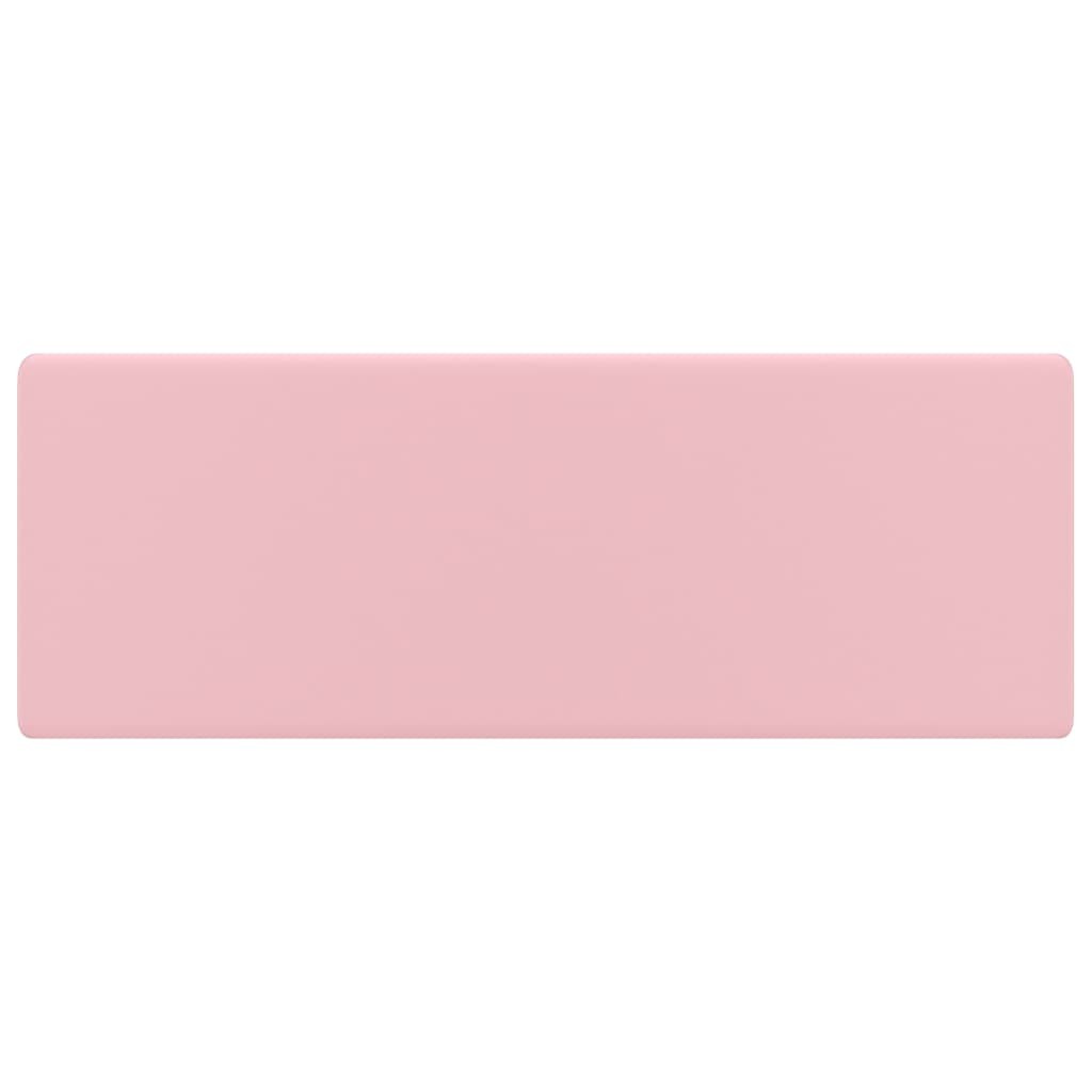 Lavabo di Lusso Rosa Opaco Ceramica 41x41 Quadrato | Collezione Elite