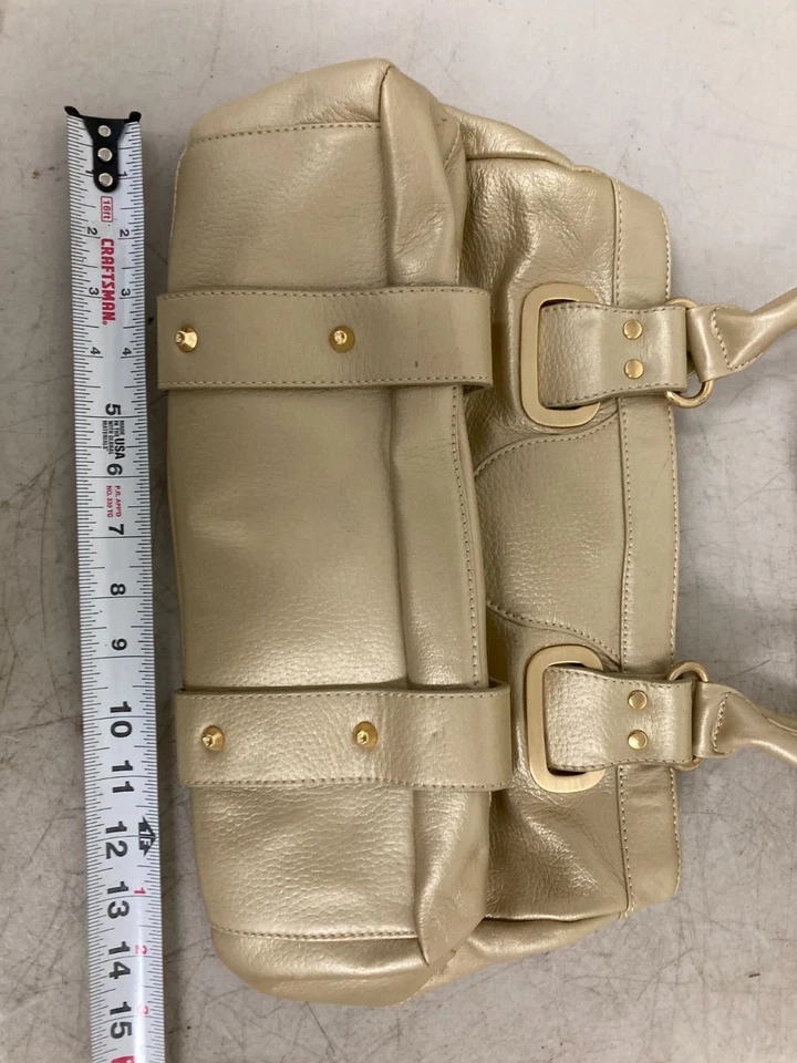 Maxx Off White Leather Shoulder Bag Purse Handbag Women's - Image 2 of 4