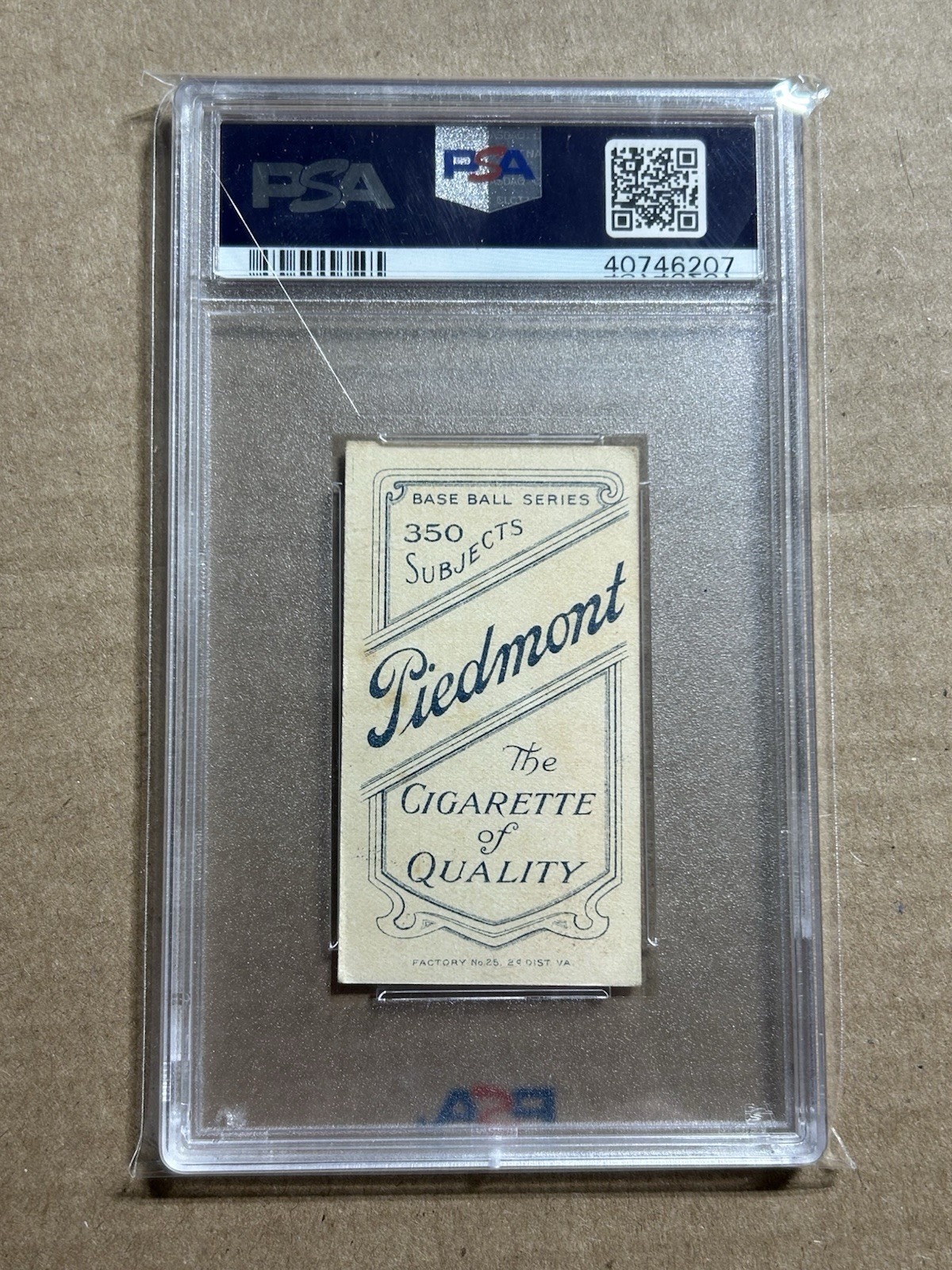 1909-11 T206 DOLLY GRAY PIEDMONT 350 PSA 5 EX view 2